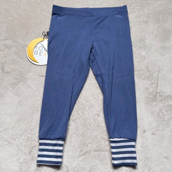 Moon and Beck Baby 3-6 Months Blue/White Stripe Signature Leggings New - Picture 1 of 6